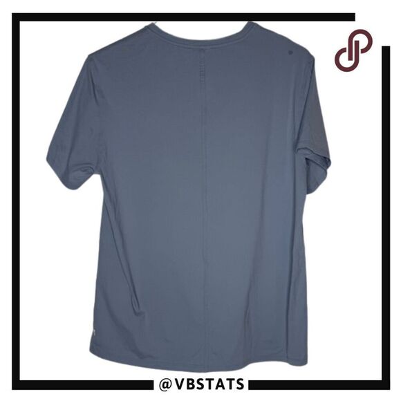 Lululemon Men's Short Sleeve Crew Neck Textured Athletic Tee Ash Gray Large - Picture 2 of 6